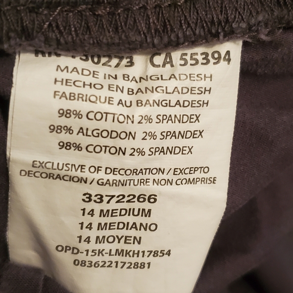 Lee Relaxed Fit 1889 Woman's Capri Pants Size M - Picture 8 of 9